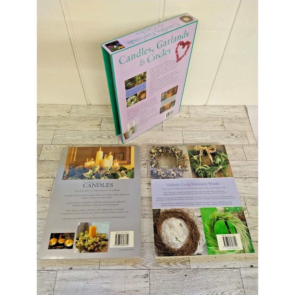 Book candles garlands